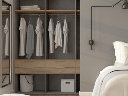Offener Kleiderschrank Schlafzimmer